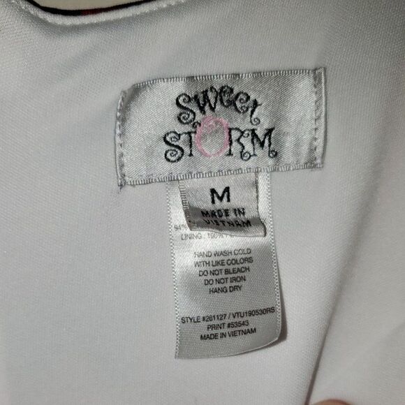 A Sweet Storm Women's Maxi Dress Bodycon Sleeveless Large Floral Pattern Size M - Picture 5 of 14